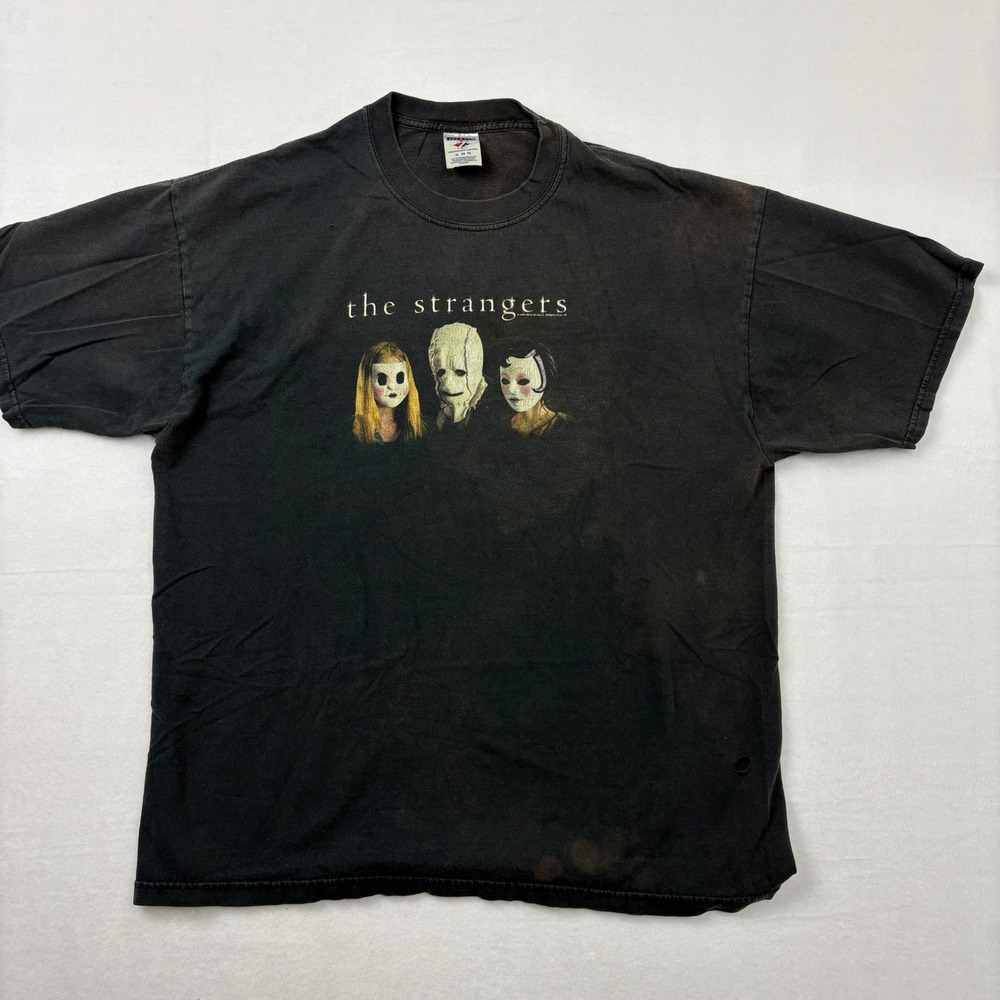 Vintage 2008 The Strangers Movie Promo T-Shirt Jerzees XL Horror Film Distressed